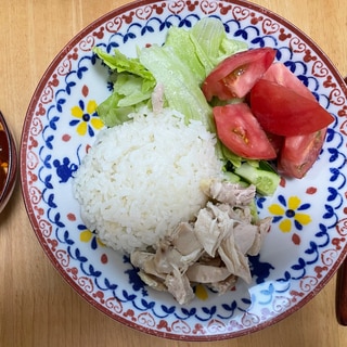 炊飯器でシンガポールチキンライス